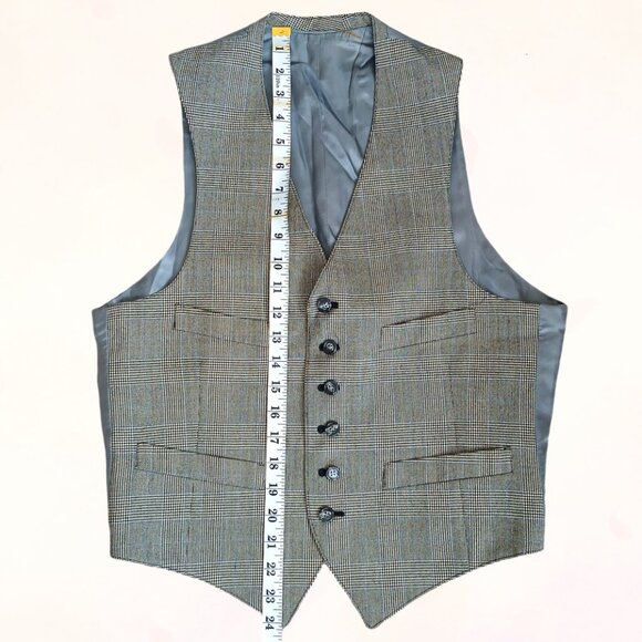 Hart Schaffner Marx Baskin Classic Pure Virgin Wool Men 3Piece Plaid Blazer Suit - Picture 10 of 16